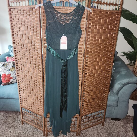 BeryLove Lace Chiffon Bridesmaid / Hi-Lo Swing Party Dress - Size Small - NWT - Picture 6 of 6
